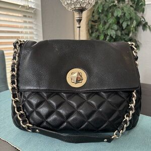 Kate Spade New York Black Quilted Chain Shoulder Bag